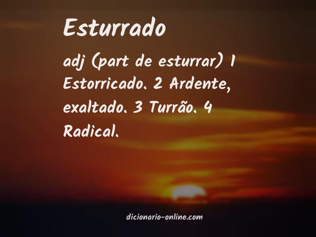 Significado de esturrado