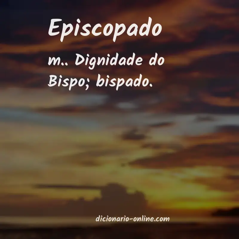 Significado de episcopado