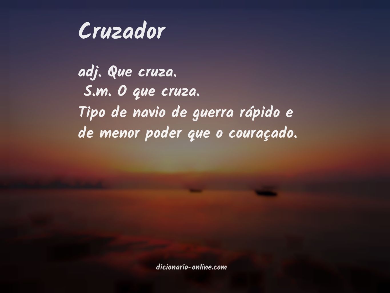 Significado de cruzador