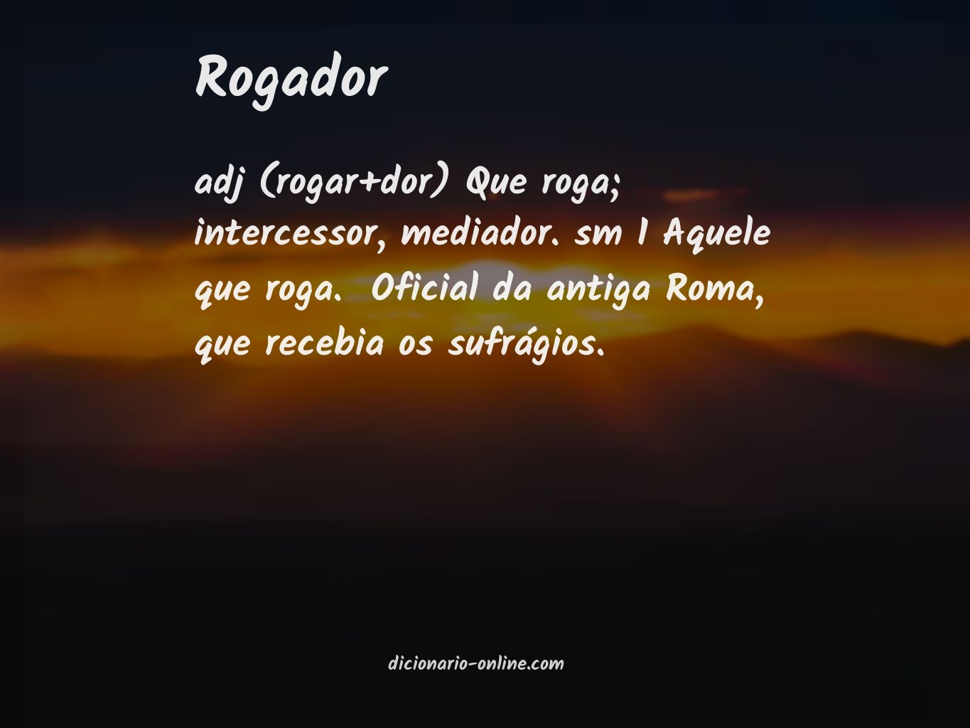 Significado de rogador