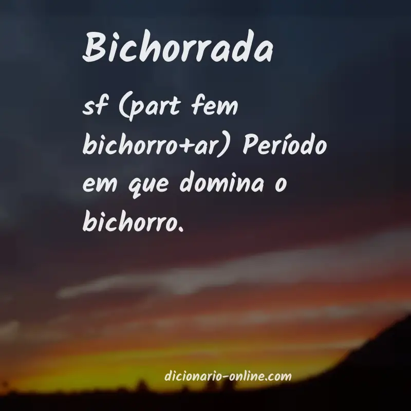 Significado de bichorrada