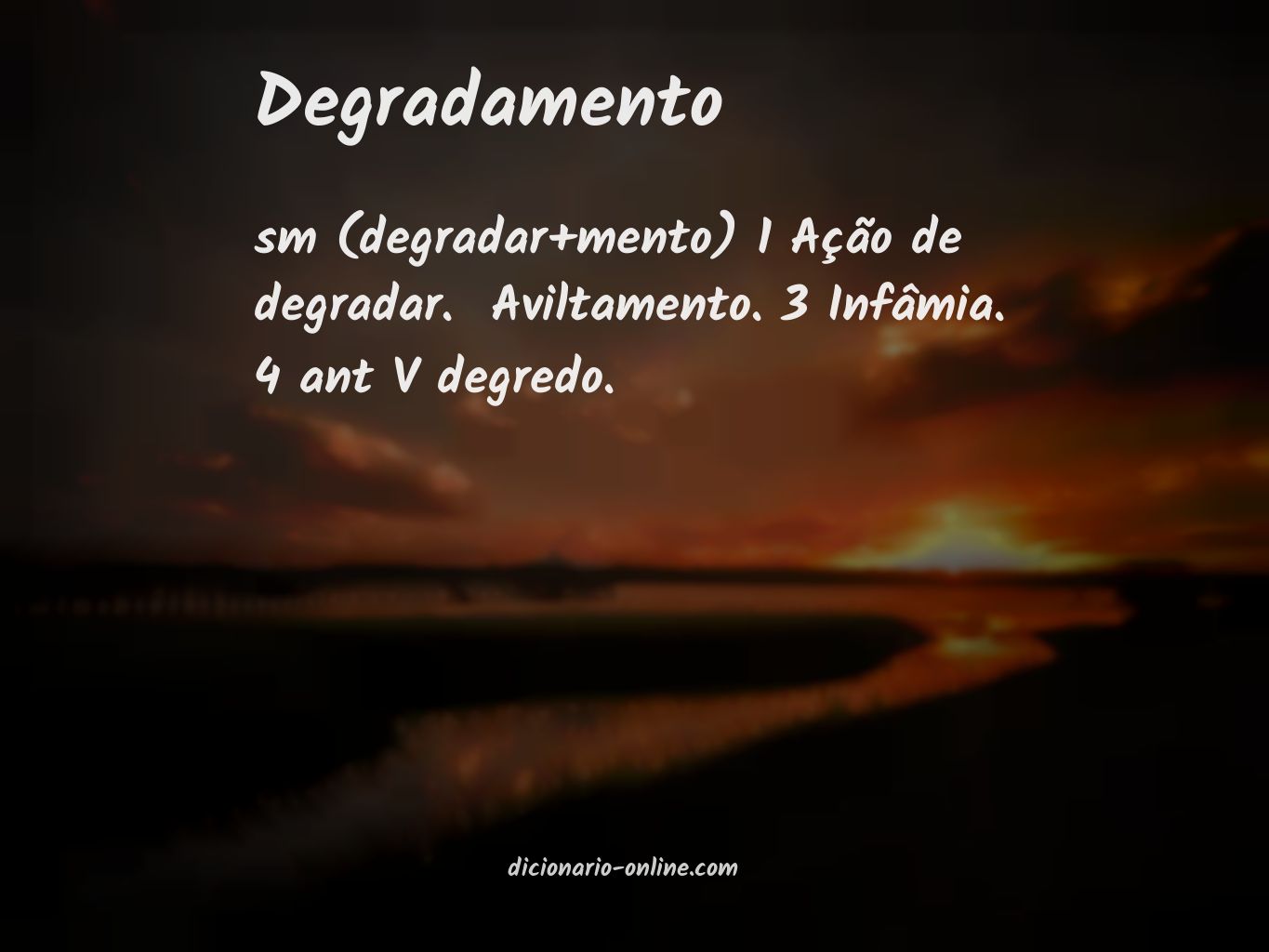 Significado de degradamento