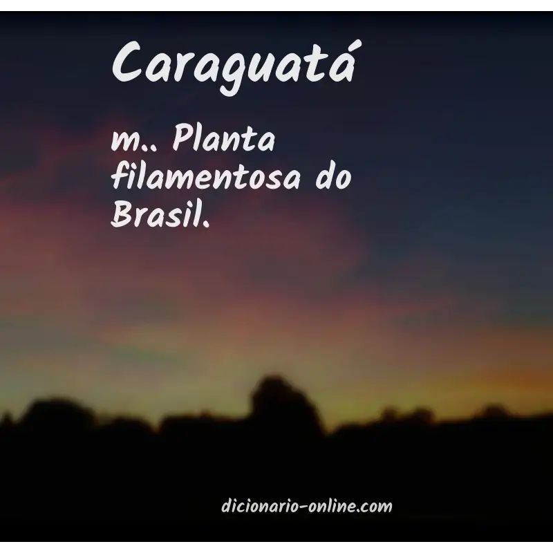 Significado de caraguatá