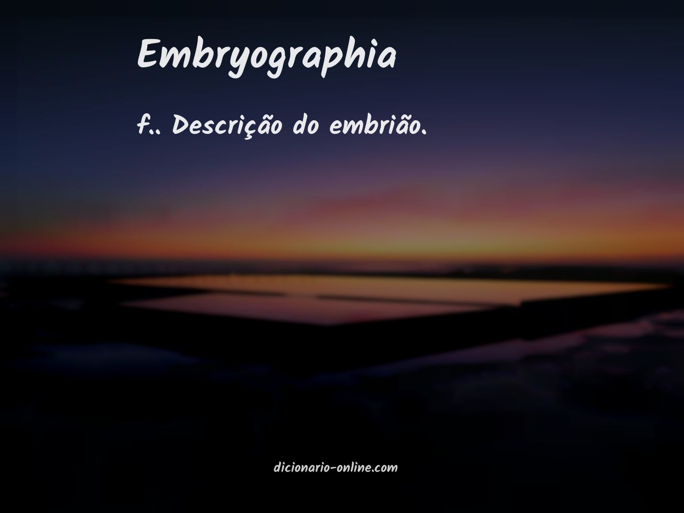 Significado de embryographia