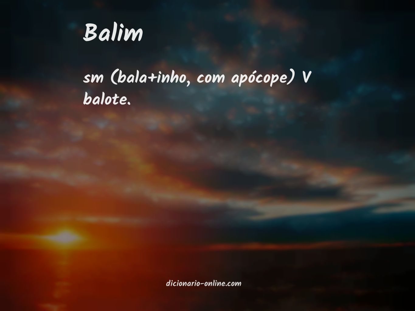 Significado de balim