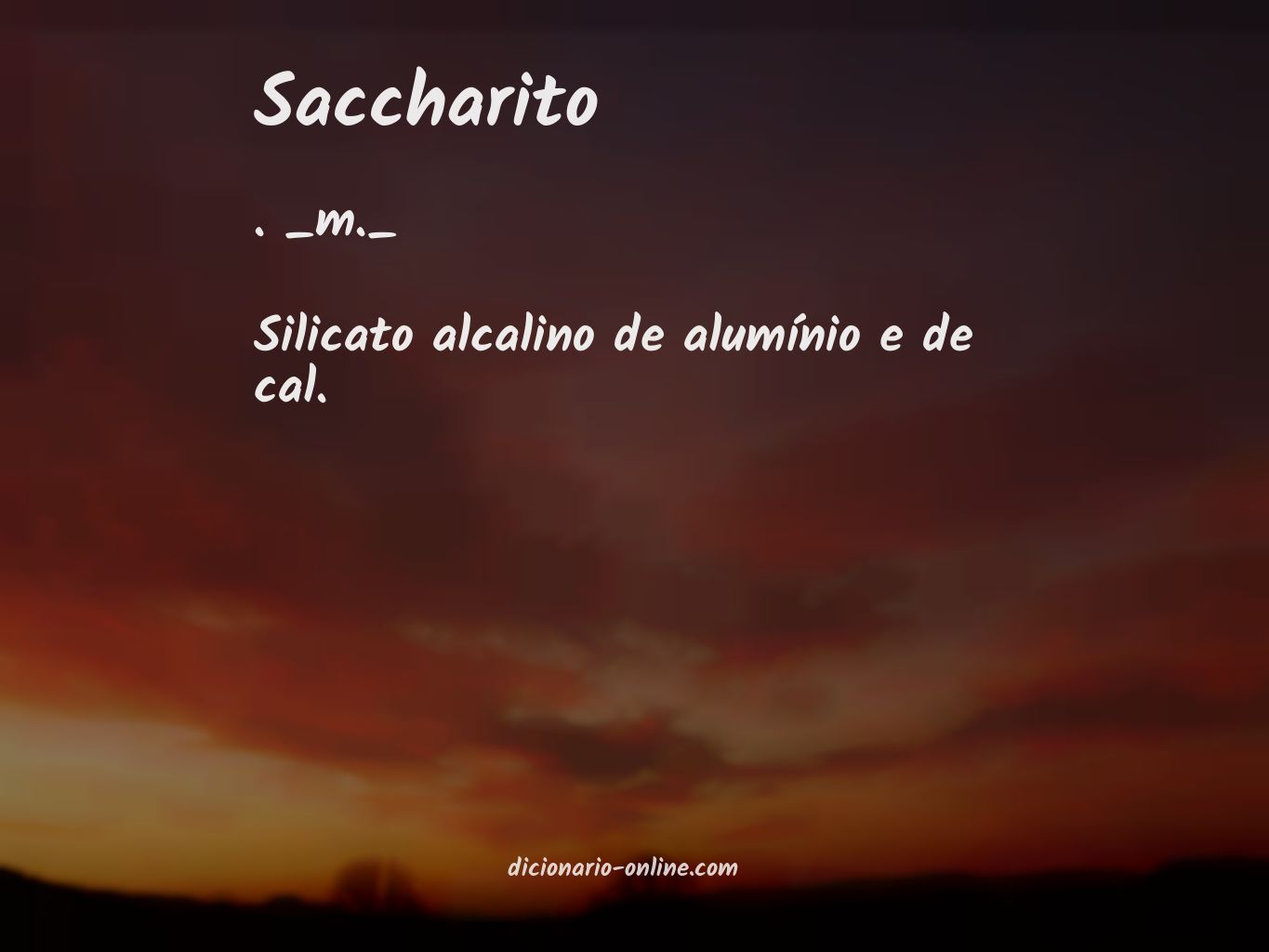 Significado de saccharito