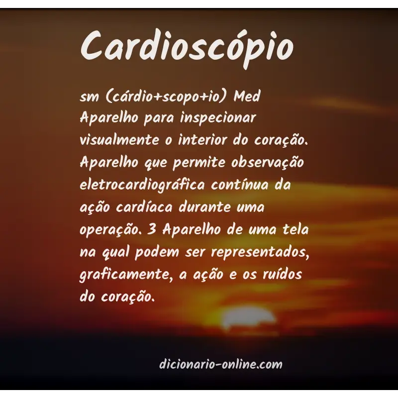Significado de cardioscópio