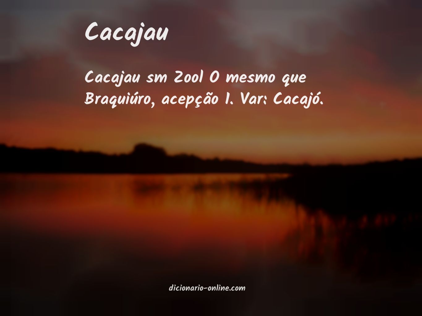 Significado de cacajau