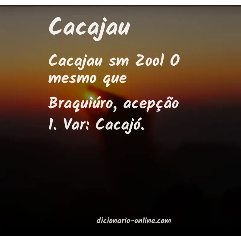 Significado de cacajau