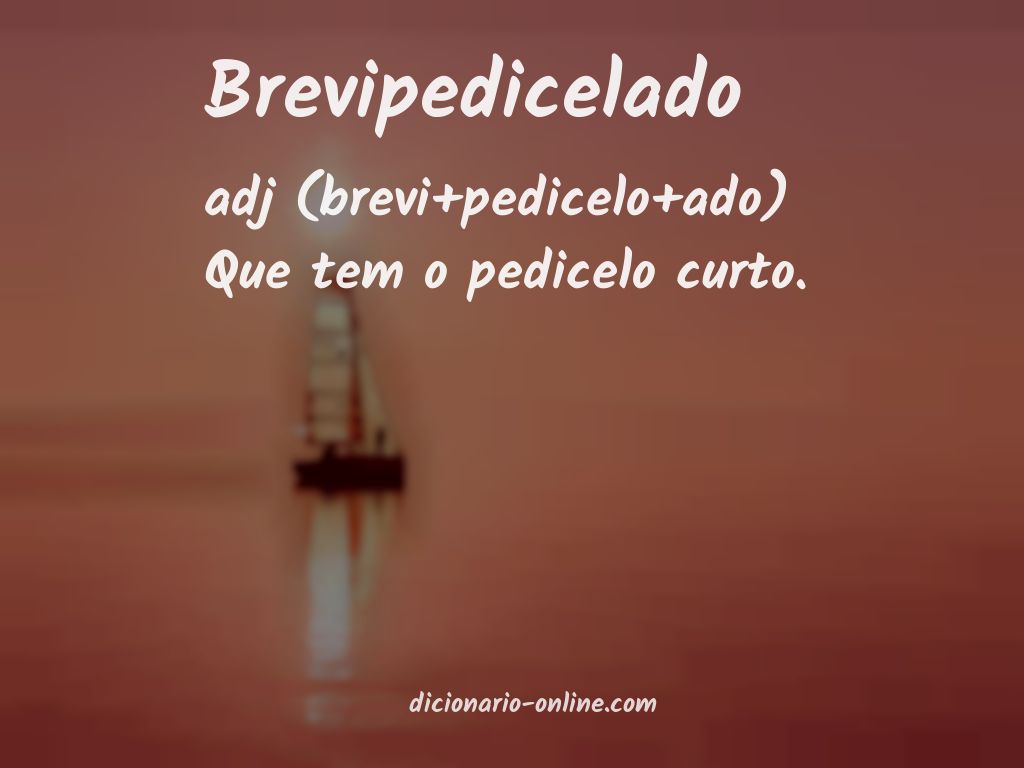 Significado de brevipedicelado