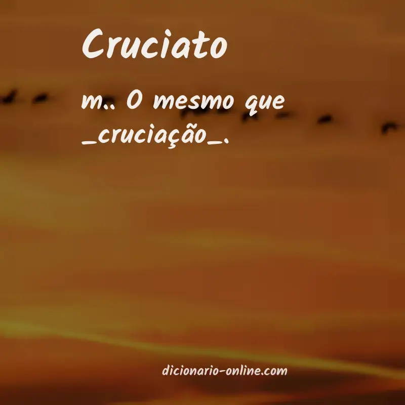 Significado de cruciato
