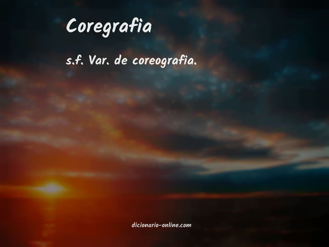 Significado de coregrafia