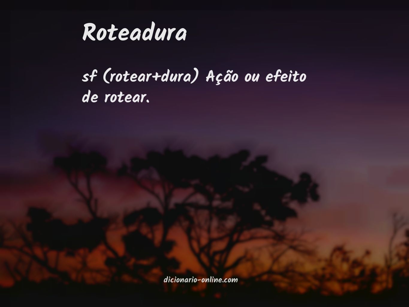 Significado de roteadura