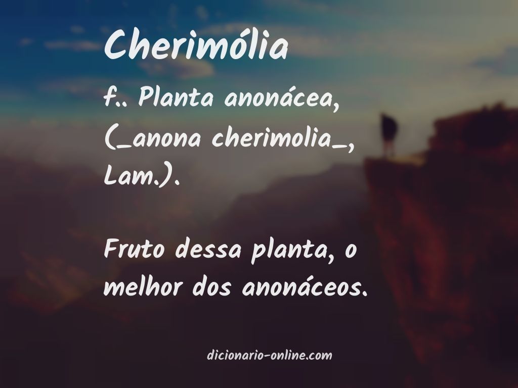 Significado de cherimólia