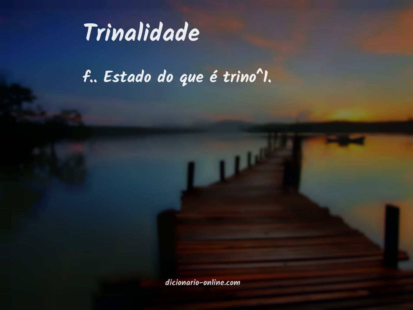 Significado de trinalidade