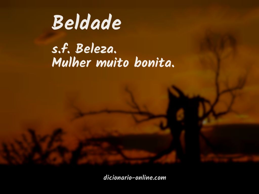 Significado de beldade