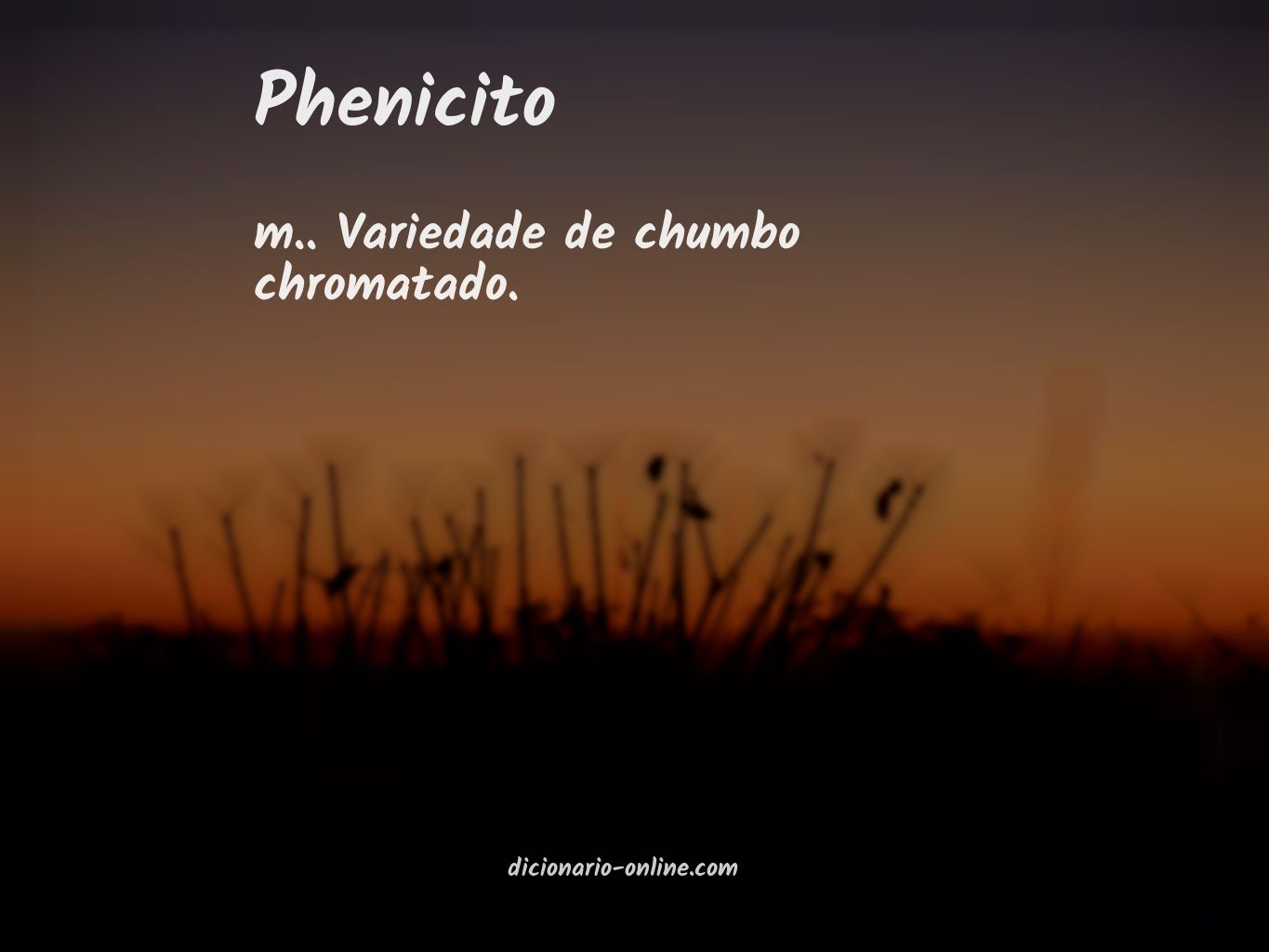 Significado de phenicito