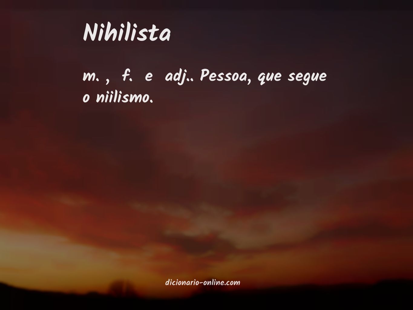 Significado de nihilista