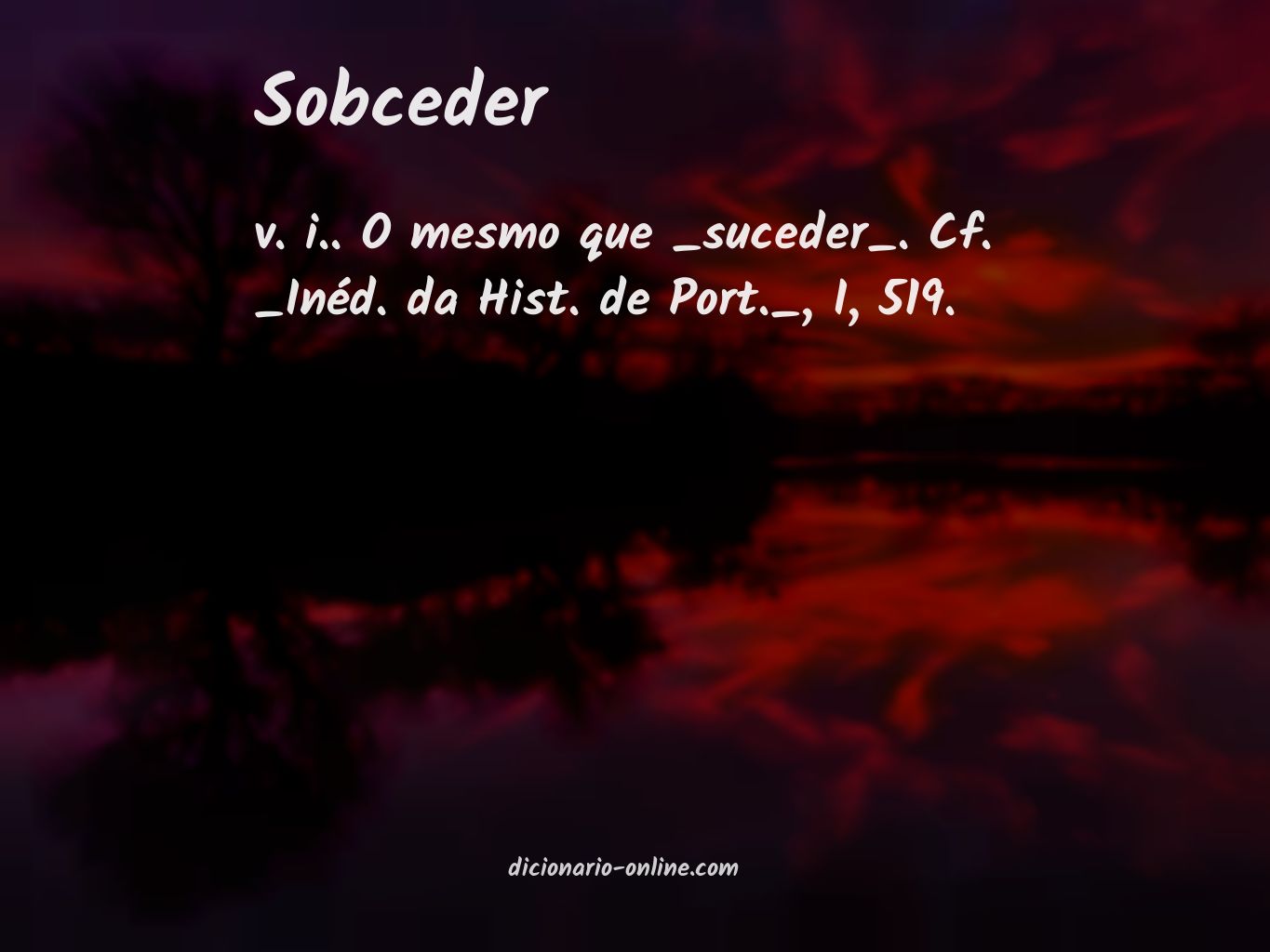 Significado de sobceder