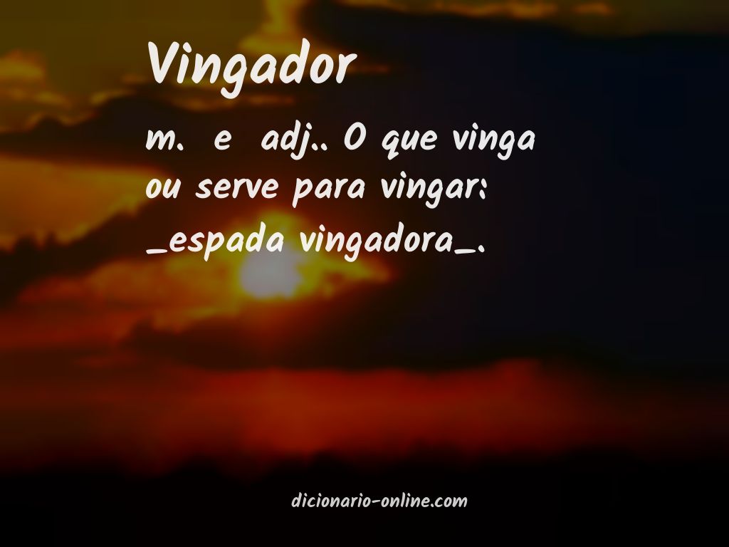 Significado de vingador