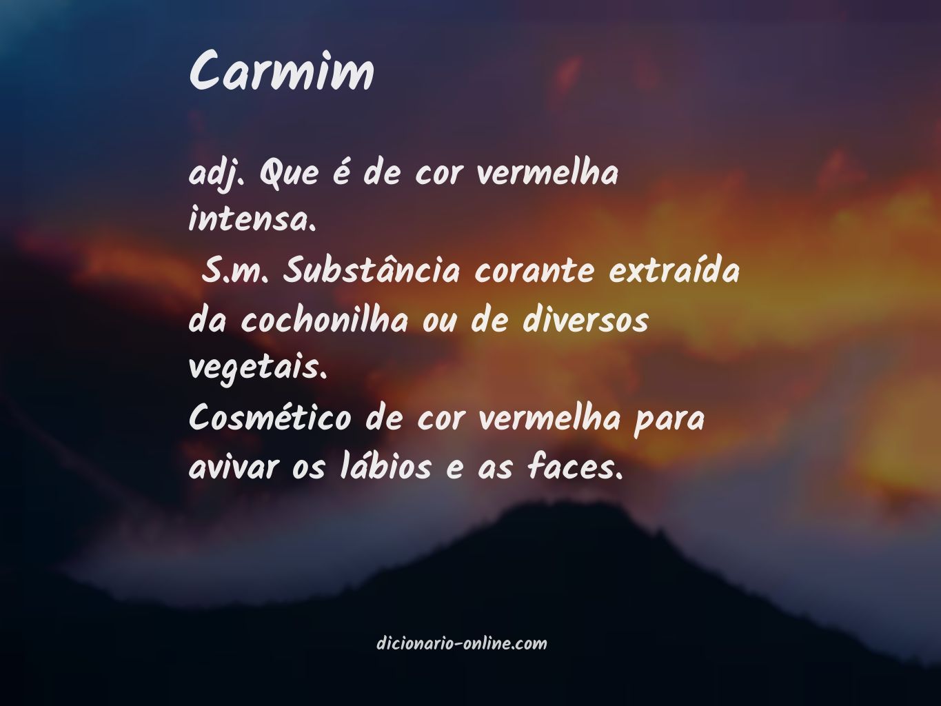 Significado de carmim