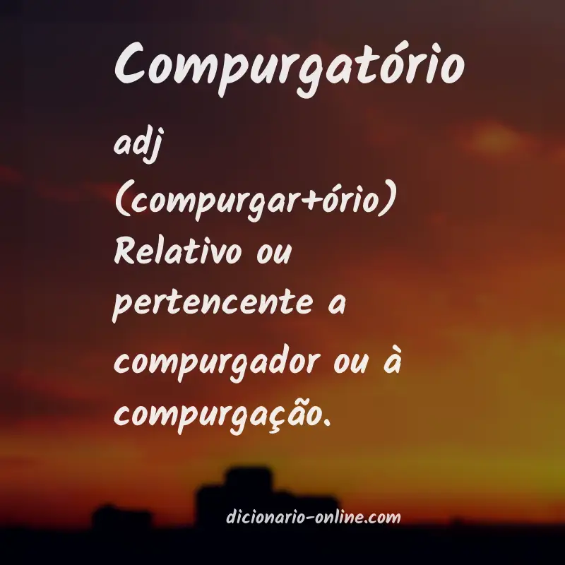 Significado de compurgatório