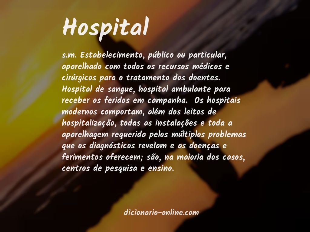 Significado de hospital