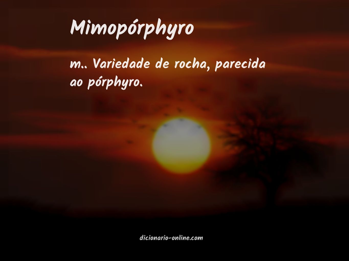 Significado de mimopórphyro