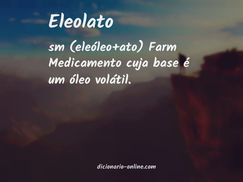 Significado de eleolato