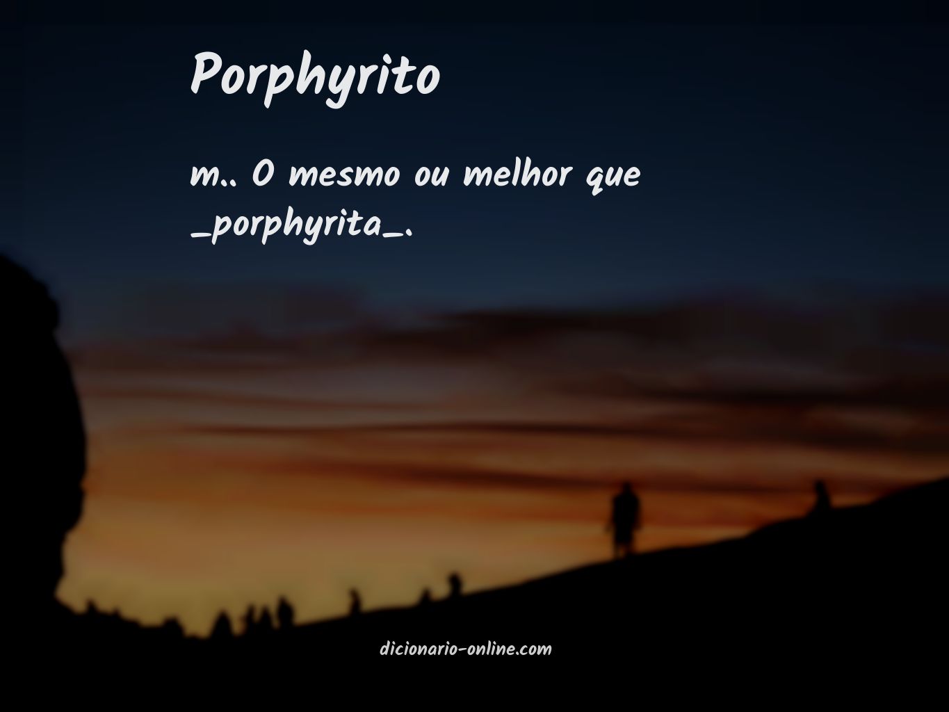 Significado de porphyrito