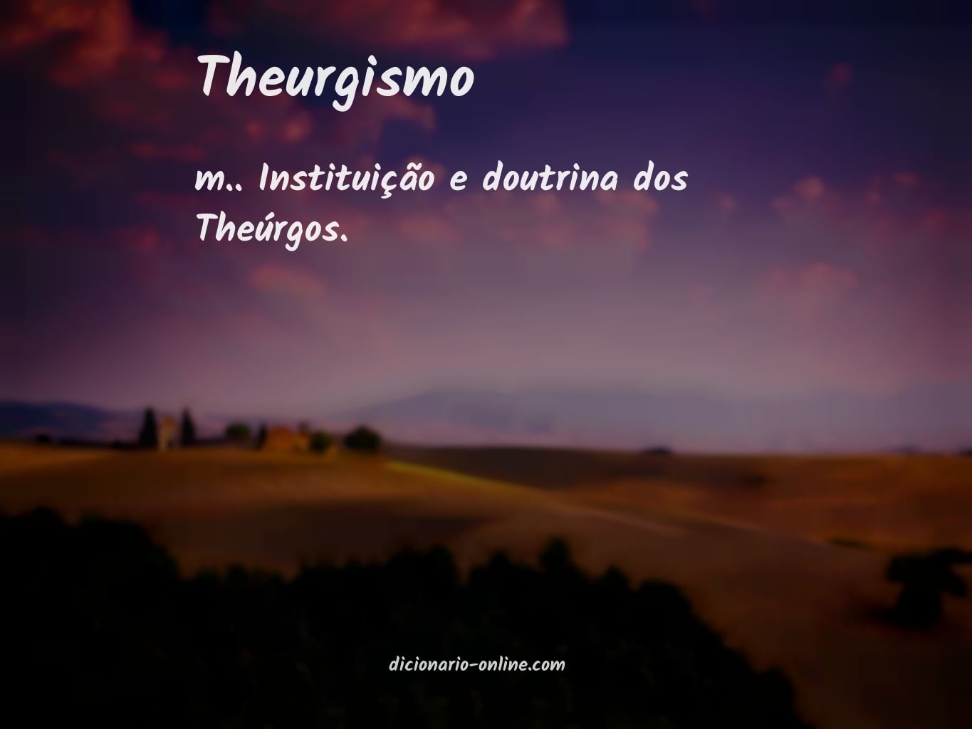 Significado de theurgismo