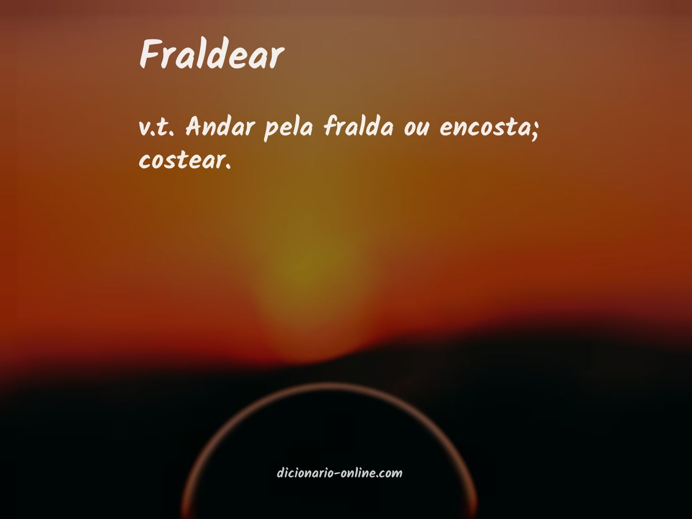 Significado de fraldear