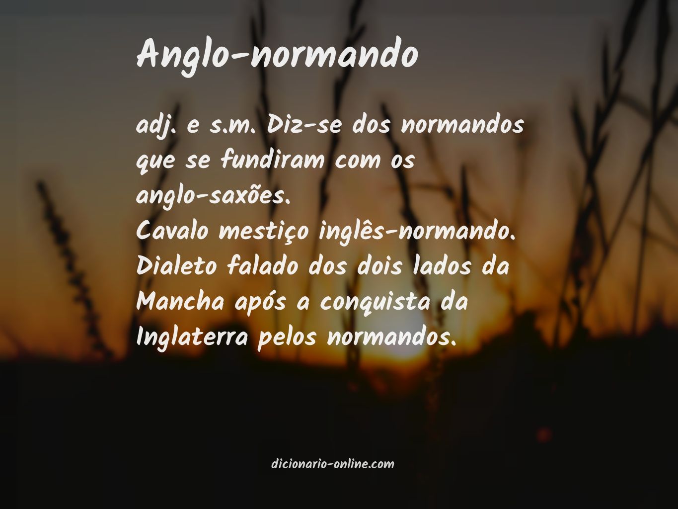 Significado de anglo-normando