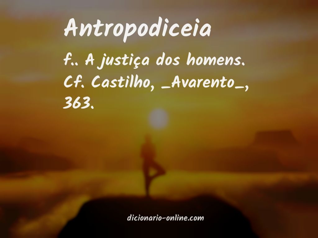 Significado de antropodiceia