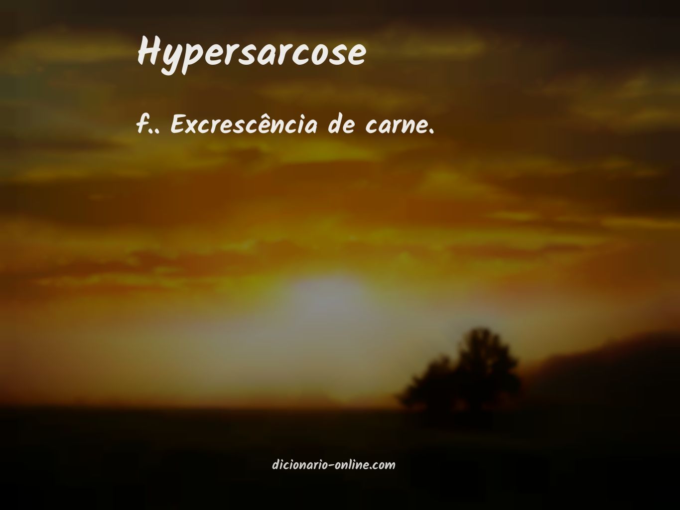 Significado de hypersarcose