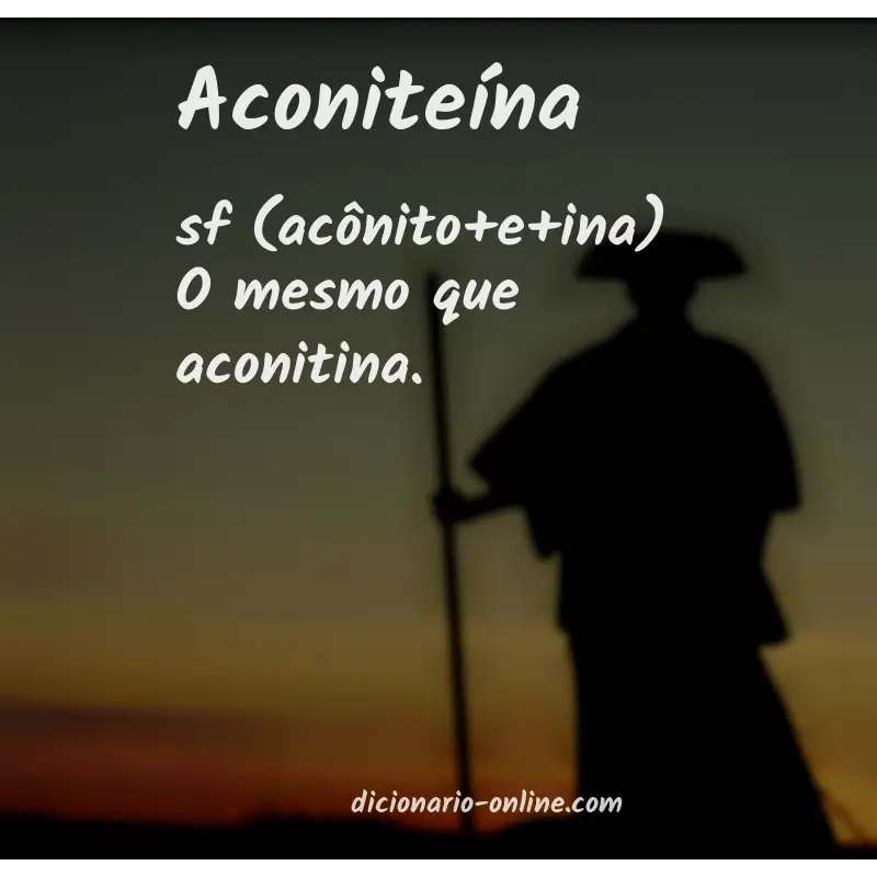 Significado de aconiteína
