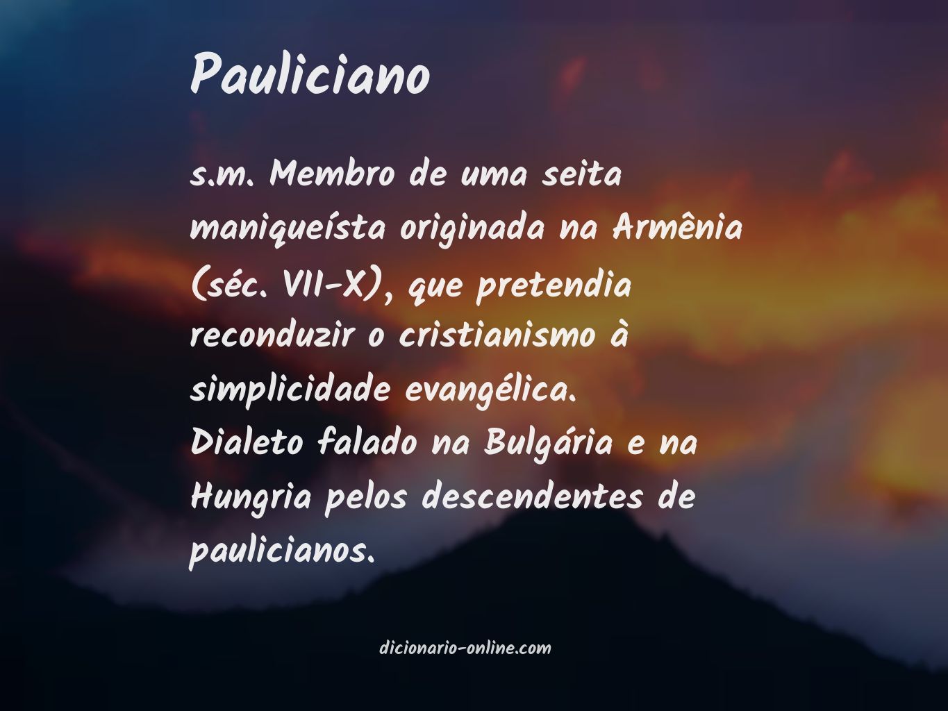 Significado de pauliciano