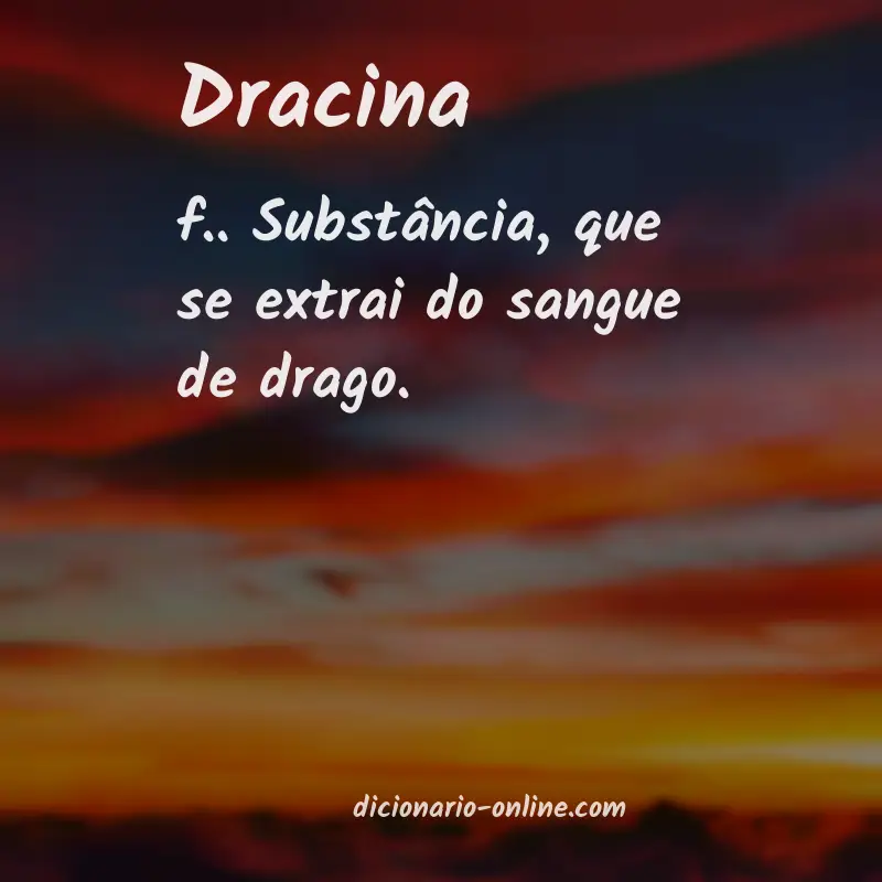 Significado de dracina