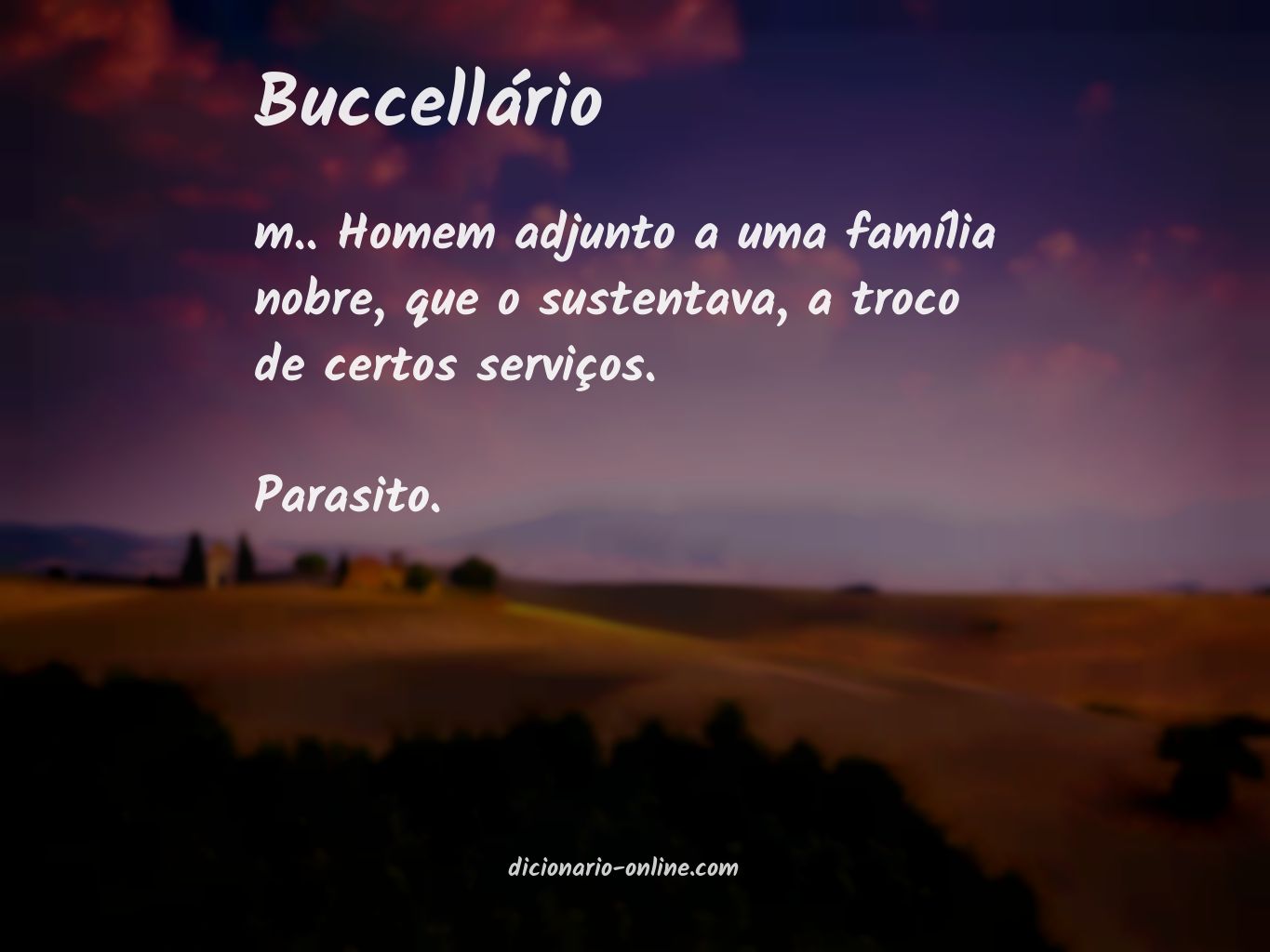 Significado de buccellário