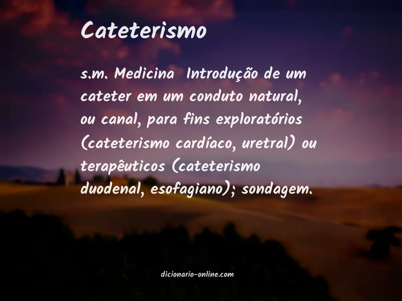 Significado de cateterismo