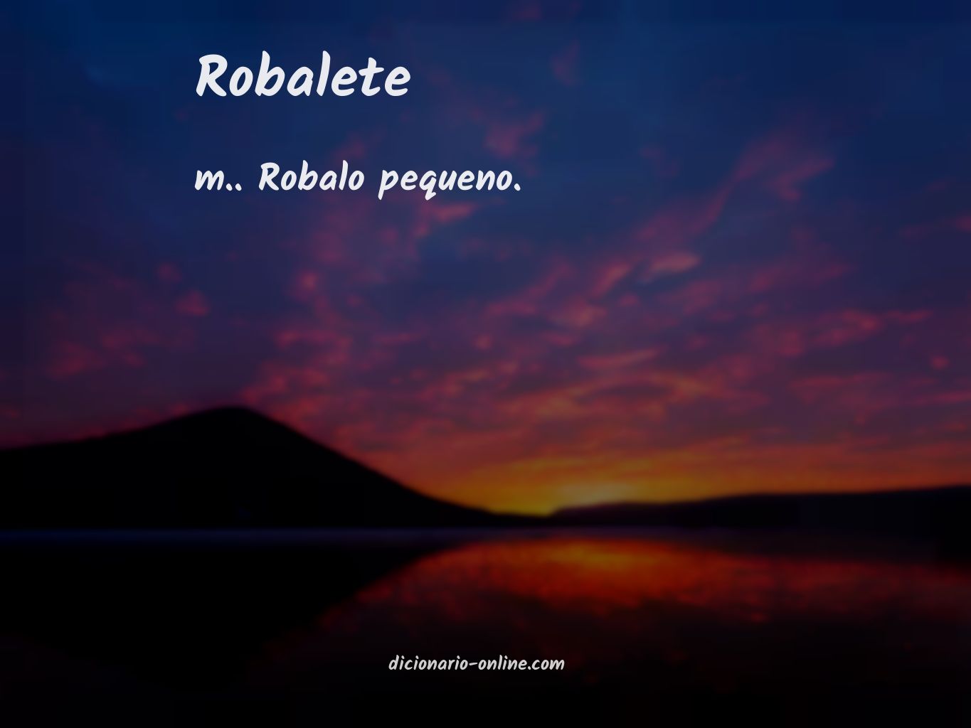 Significado de robalete