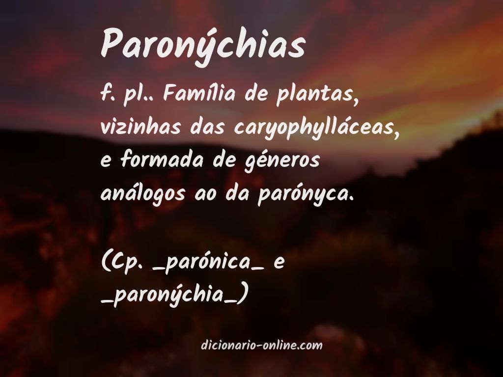 Significado de paronýchias