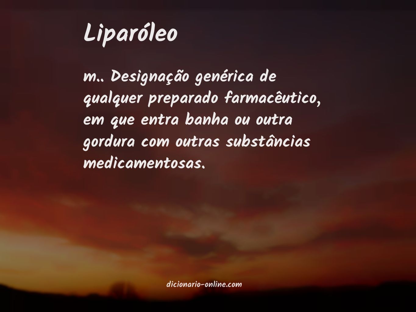 Significado de liparóleo