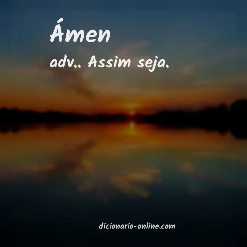 Significado de ámen