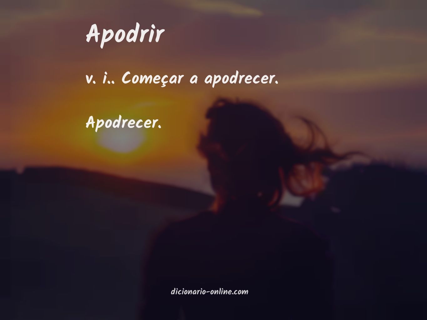 Significado de apodrir