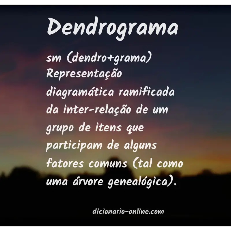 Significado de dendrograma