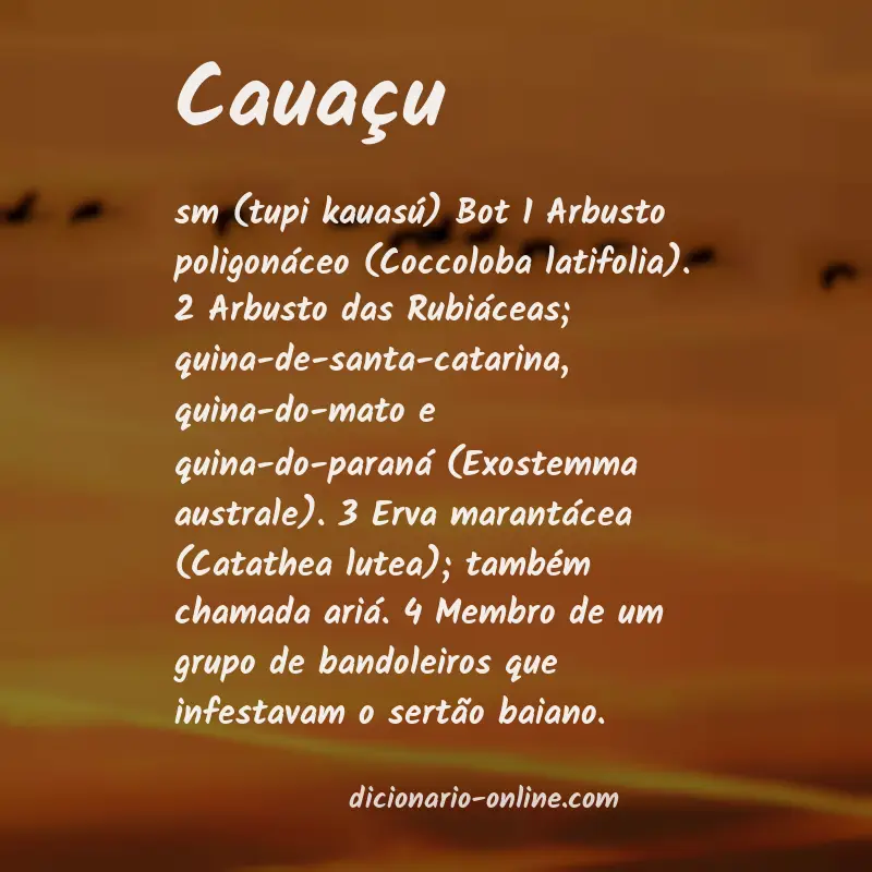 Significado de cauaçu