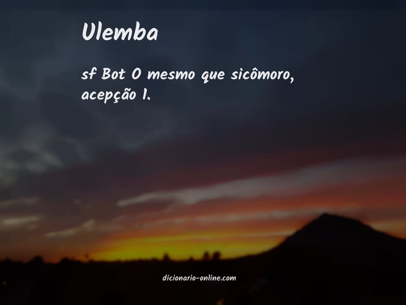 Significado de ulemba