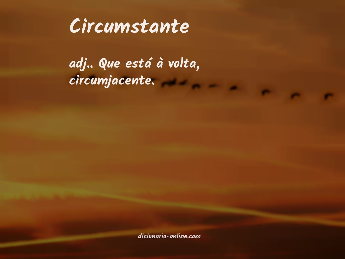 Significado de circumstante