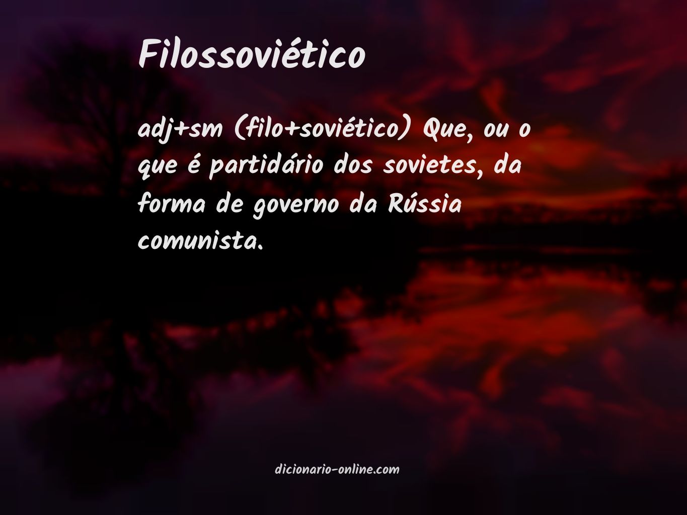 Significado de filossoviético